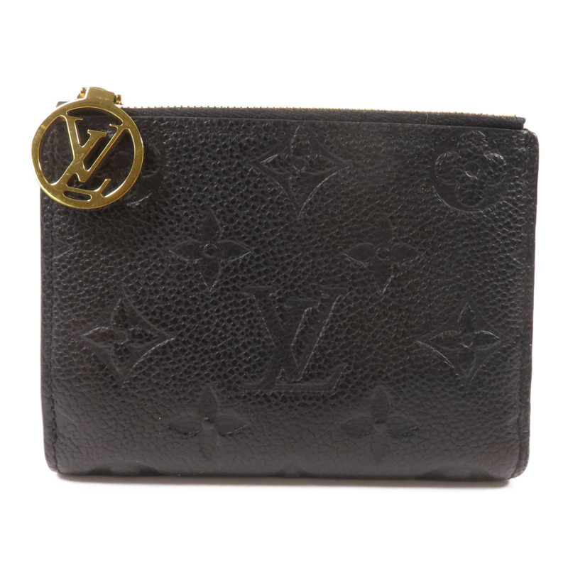 LOUIS VUITTON Monigram Empreinte Lisa金扣短錢包-0