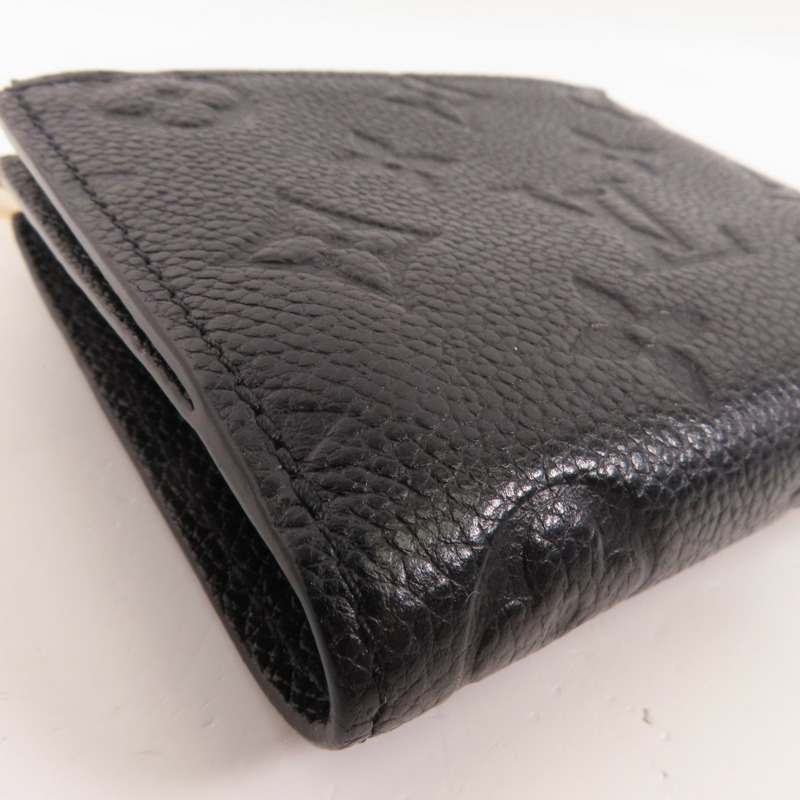 LOUIS VUITTON Monigram Empreinte Lisa金扣短錢包-5
