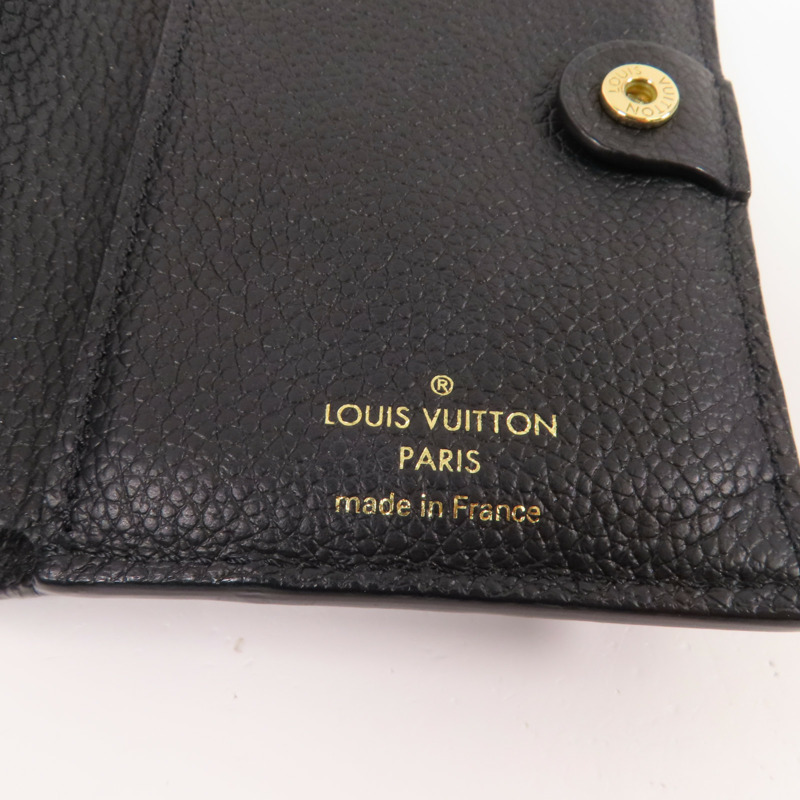 LOUIS VUITTON Monigram Empreinte Lisa金扣短錢包-10