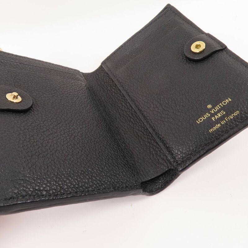 LOUIS VUITTON Monigram Empreinte Lisa金扣短錢包-11