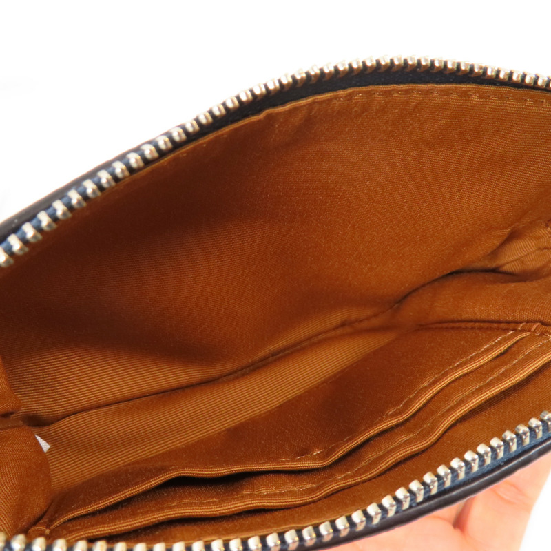 COACH 牛皮皮革Pouch Wallet銀扣錢包-10