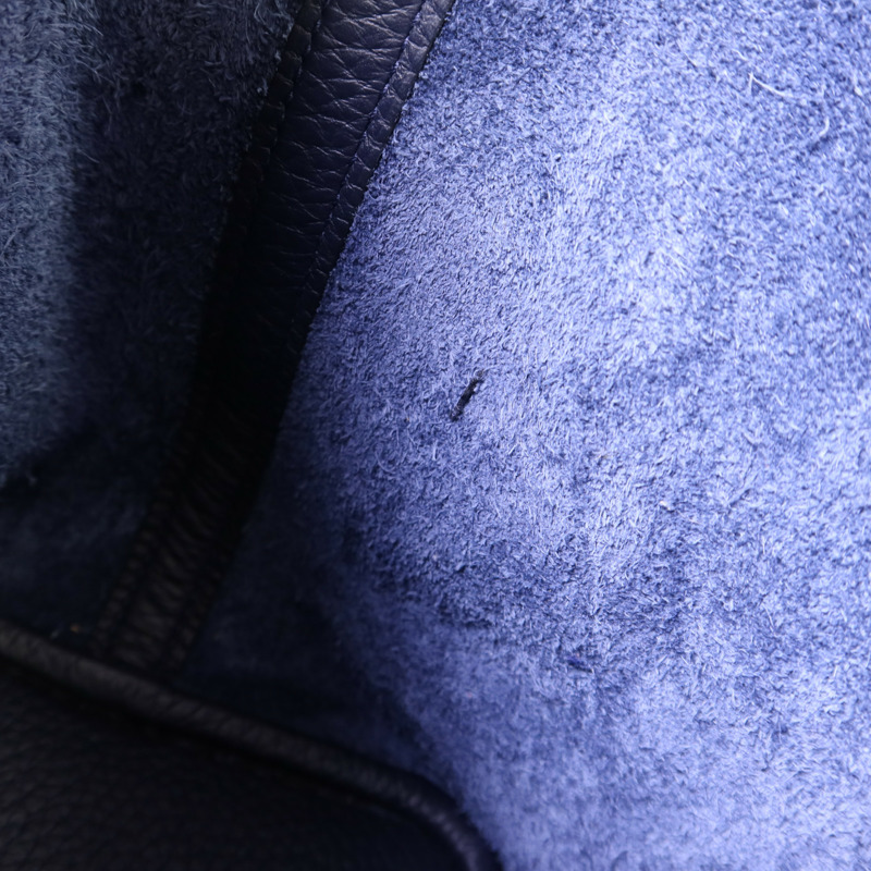 HERMES Clemence皮革Picotin PM金扣手挽袋Bleu Nuit-14