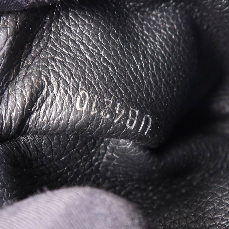 LOUIS VUITTON 牛皮皮革Nano Lockme銀扣肩背袋-12