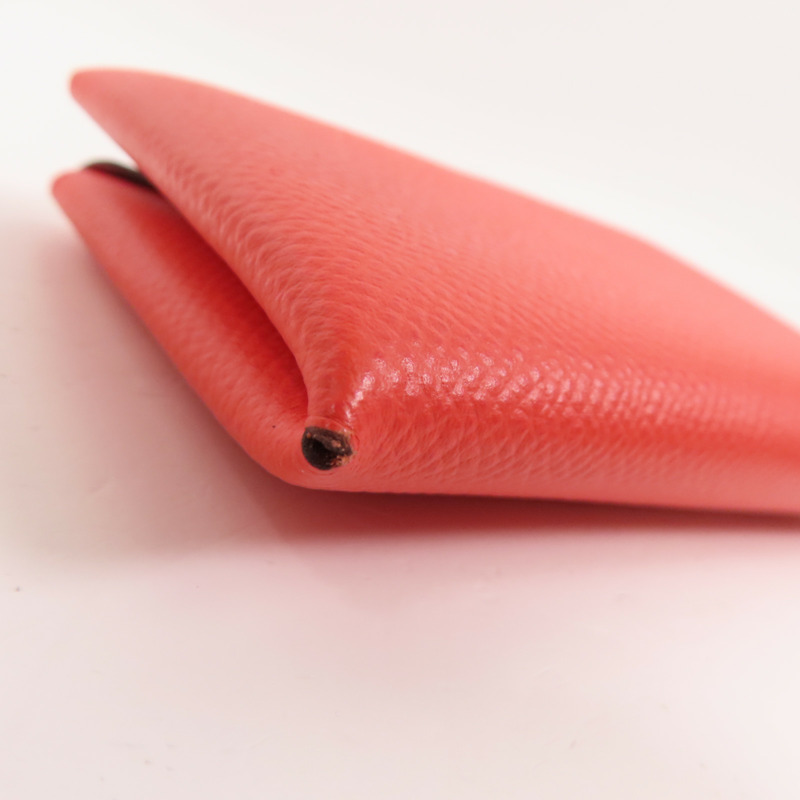 HERMES Epsom皮革Calvi Card Holder銀扣卡套Rose Jaipur-6