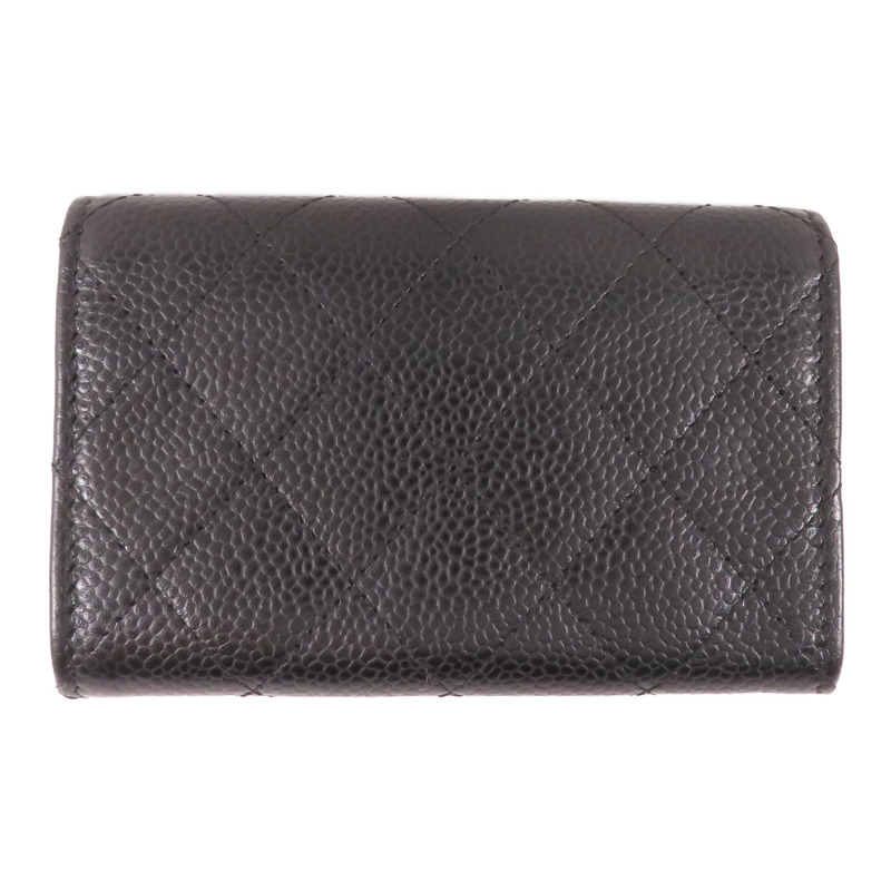 CHANEL 牛皮皮革Card Case金扣卡套-1