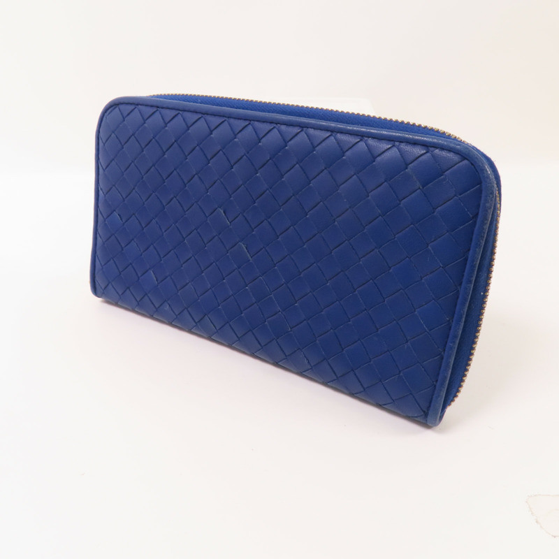 BOTTEGA VENETA 織紋皮革Round Long Wallet金扣拉鏈長錢包-2