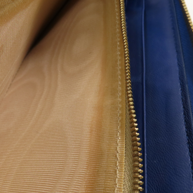 BOTTEGA VENETA 織紋皮革Round Long Wallet金扣拉鏈長錢包-18