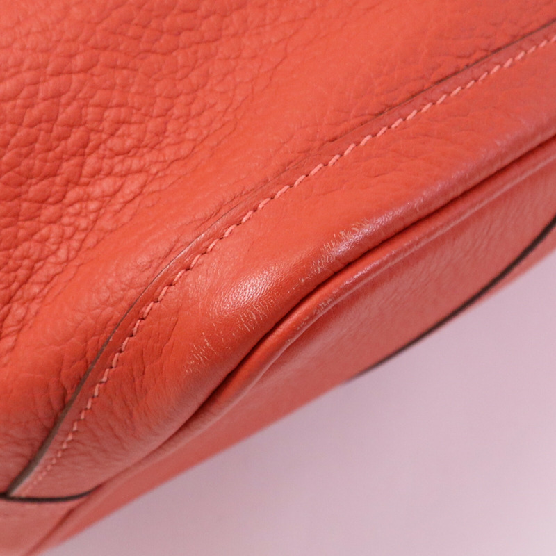 HERMES Negonda皮革Garden Party PM銀扣手挽袋Rouge Pivoine-5
