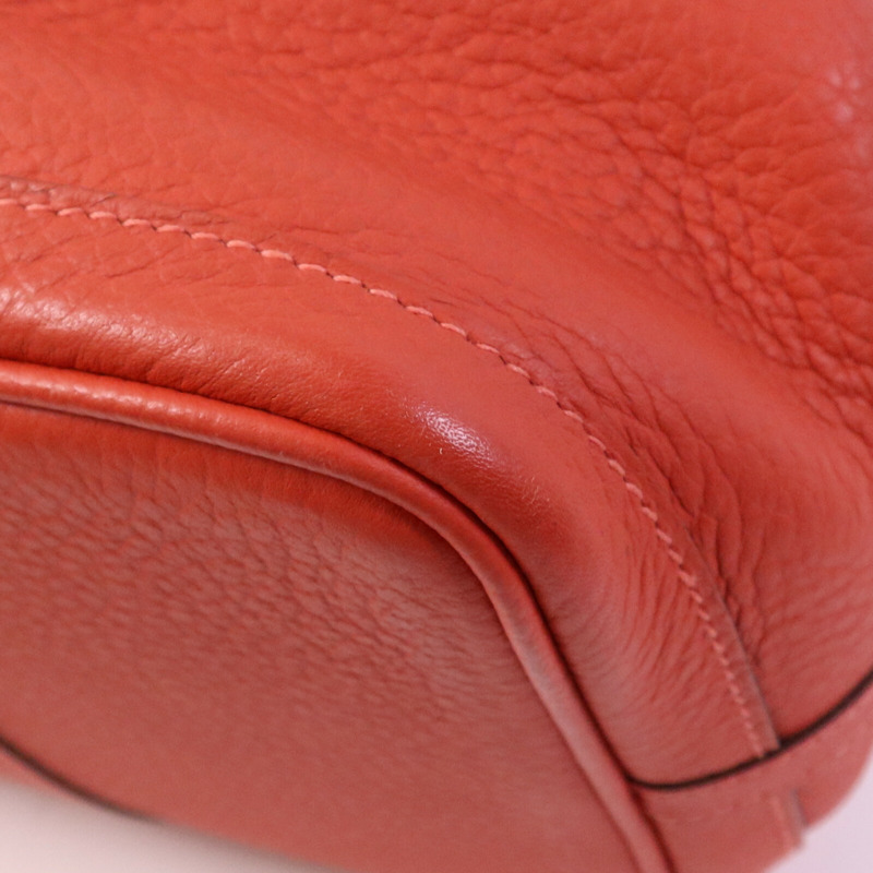 HERMES Negonda皮革Garden Party PM銀扣手挽袋Rouge Pivoine-6