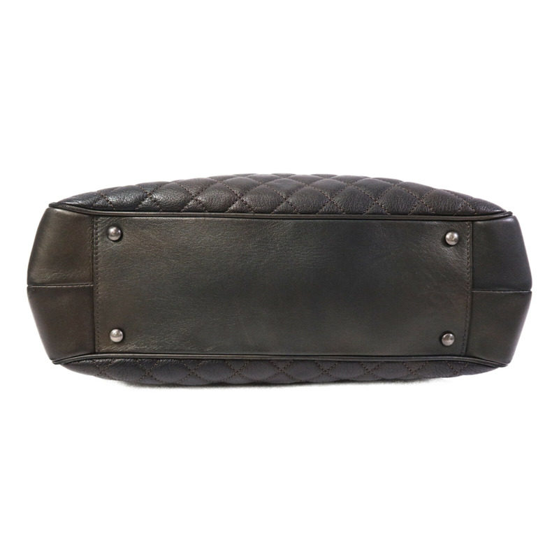 CHANEL 牛皮皮革Chain Shoulder Bag銀扣鏈帶肩背袋-3