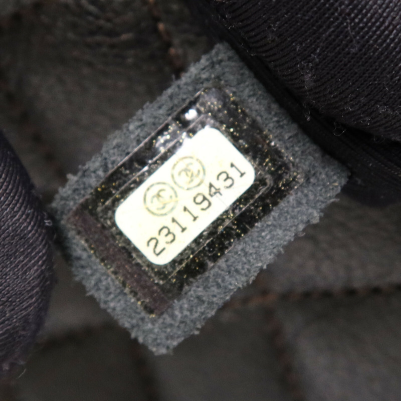 CHANEL 牛皮皮革Chain Shoulder Bag銀扣鏈帶肩背袋-12