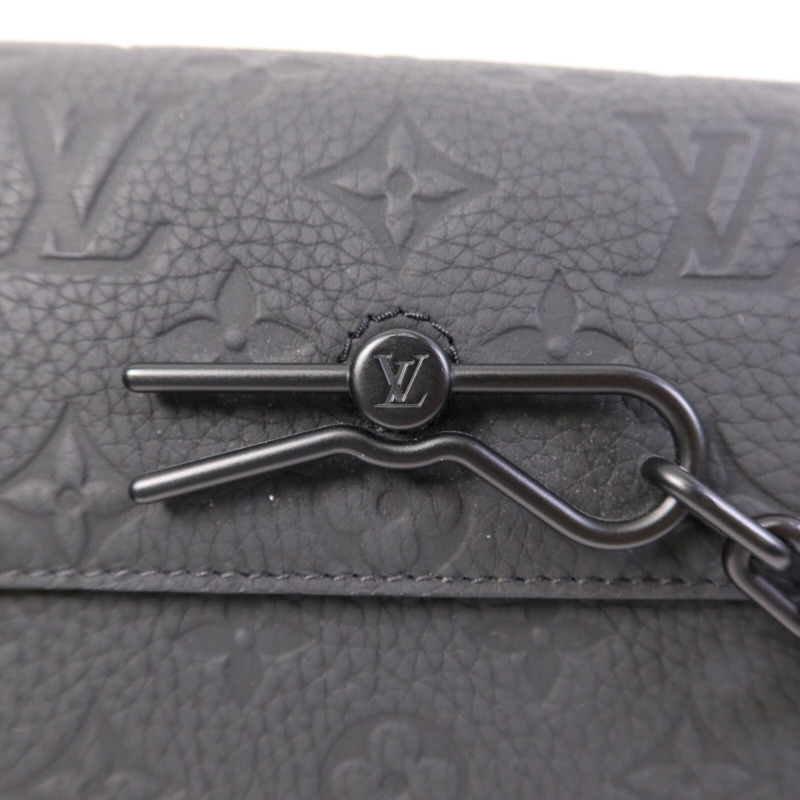 LOUIS VUITTON Monogram Taurillon Steamer Wearable Wallet扣肩背袋-9