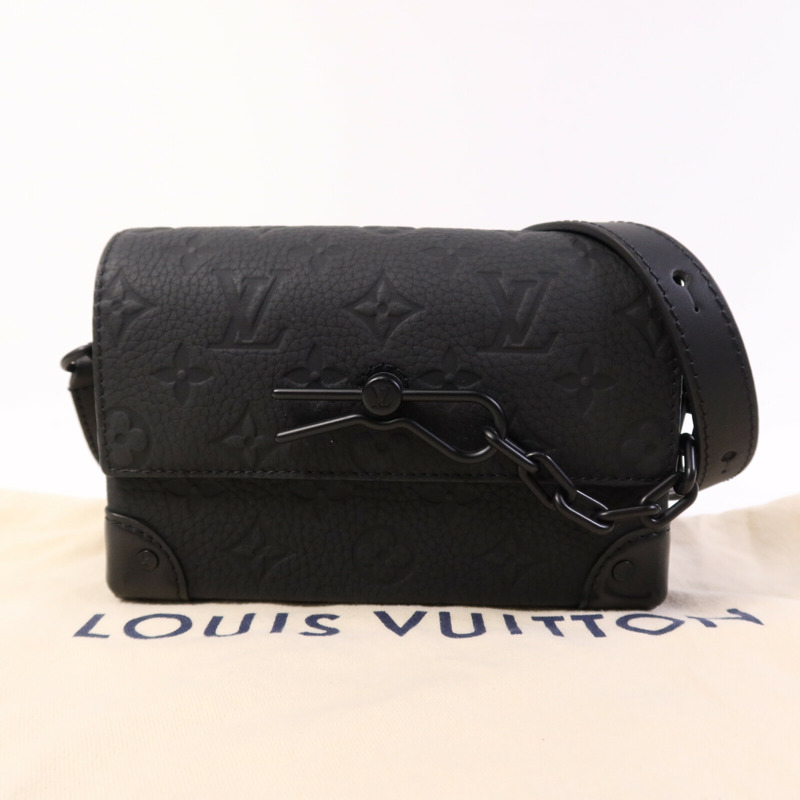 LOUIS VUITTON Monogram Taurillon Steamer Wearable Wallet扣肩背袋-13