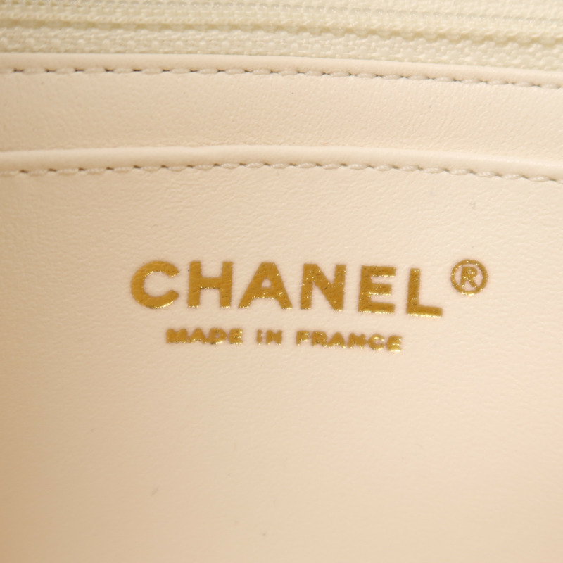 CHANEL 羊皮皮革Chain Shoulder金扣鏈帶肩背袋-5