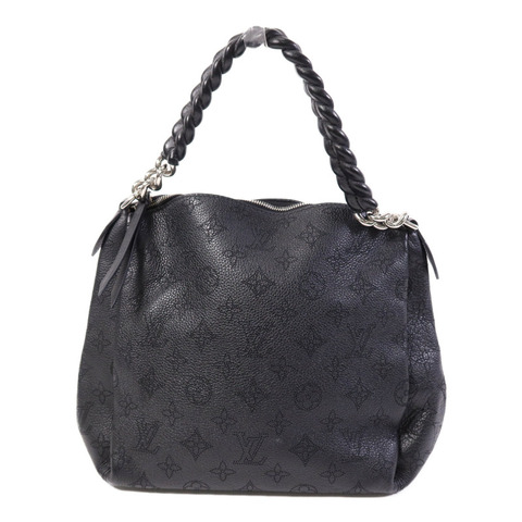LOUIS VUITTON Monogram Mahina Babylone Chain BB銀扣肩背袋