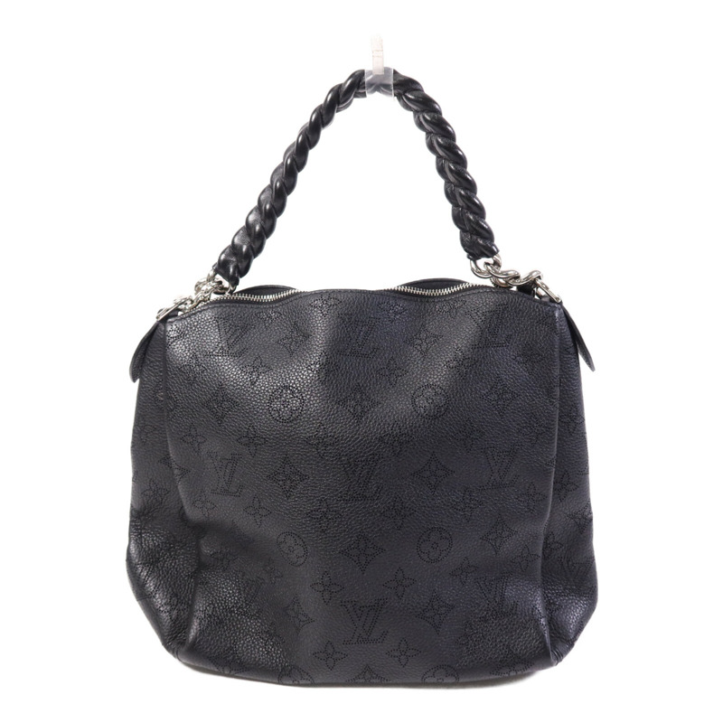 LOUIS VUITTON Monogram Mahina Babylone Chain BB銀扣肩背袋-1