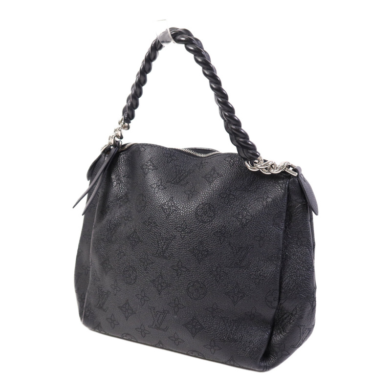 LOUIS VUITTON Monogram Mahina Babylone Chain BB銀扣肩背袋-2