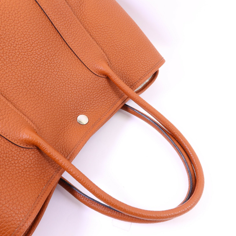 HERMES Negonda皮革GardenParty PM銀扣手挽袋Cuivre-4