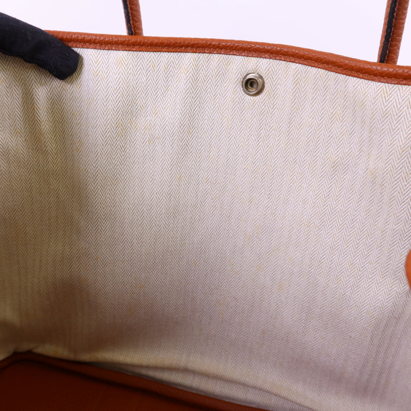 HERMES Negonda皮革GardenParty PM銀扣手挽袋Cuivre-14