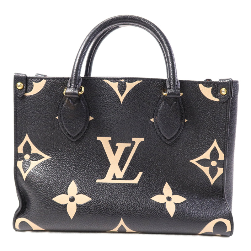 LOUIS VUITTON Monogram Empreinte On The Go PM金扣手挽肩背兩用袋-1