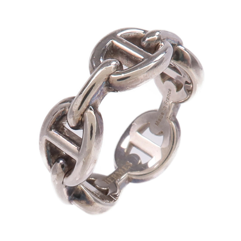 HERMES 925純銀Chaine d'ancre Ring戒指Hermes#50/US#5.25-0