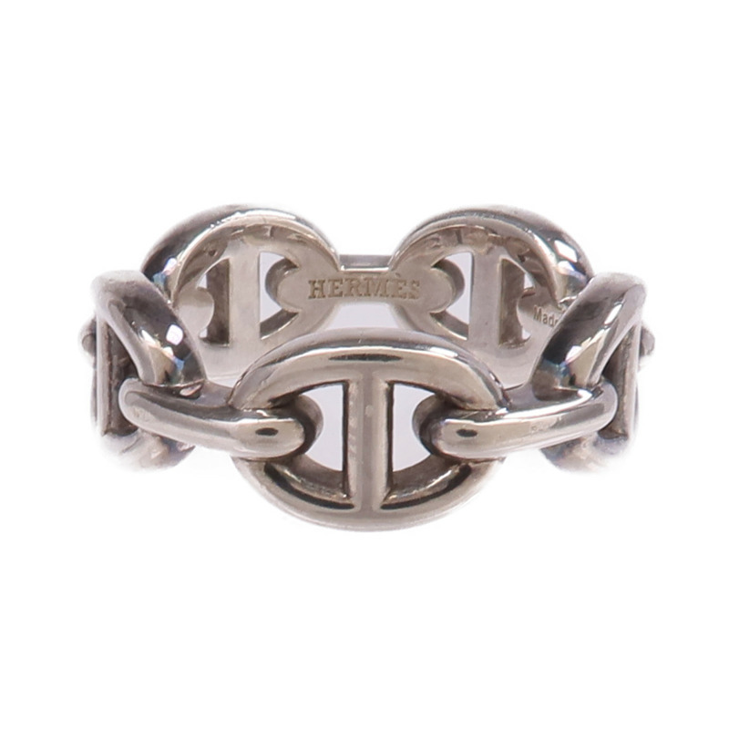 HERMES 925純銀Chaine d'ancre Ring戒指Hermes#50/US#5.25-1