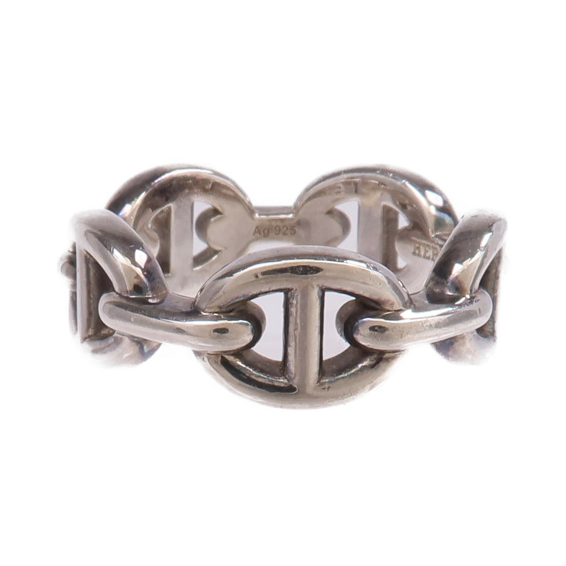 HERMES 925純銀Chaine d'ancre Ring戒指Hermes#50/US#5.25-2