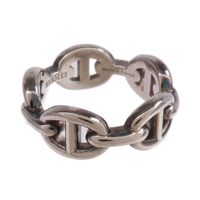 HERMES 925純銀Chaine d'ancre Ring戒指Hermes#50/US#5.25-8