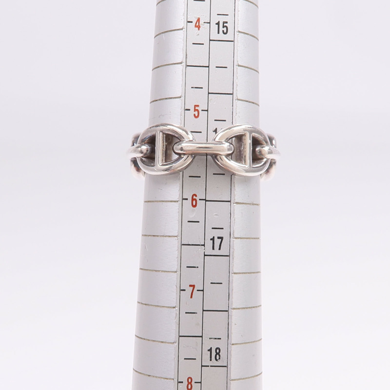 HERMES 925純銀Chaine d'ancre Ring戒指Hermes#50/US#5.25-10