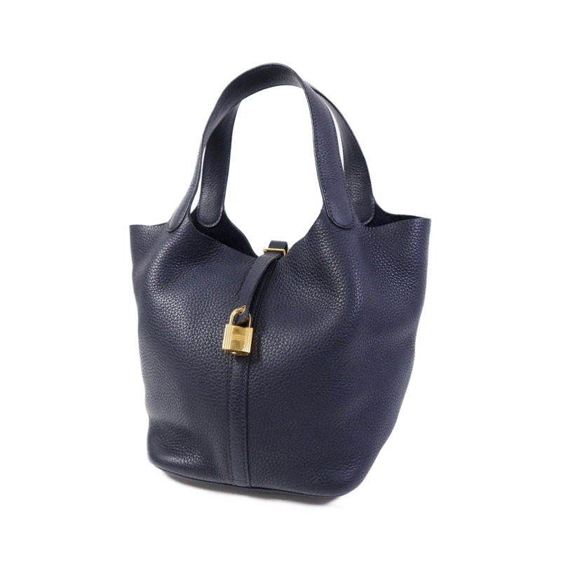 HERMES Clemence皮革Picotin MM金扣手挽袋Canban-2