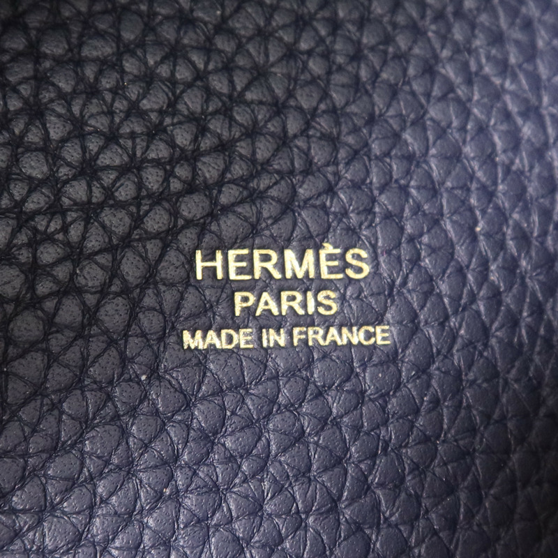 HERMES Clemence皮革Picotin MM金扣手挽袋Canban-6