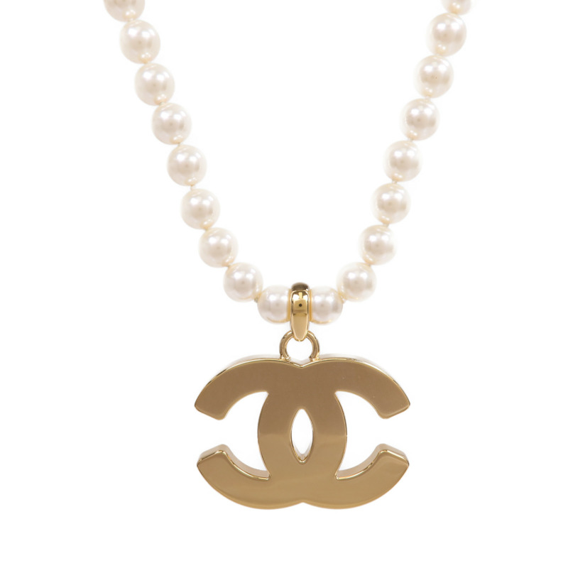 CHANEL 金屬Necklace金扣項鍊-1