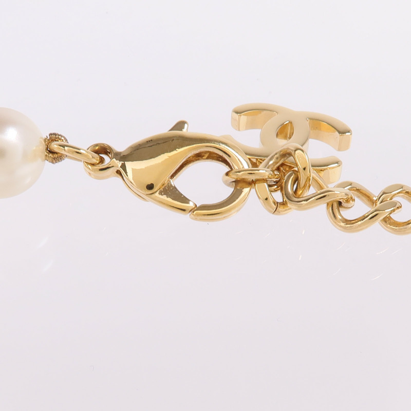 CHANEL 金屬Necklace金扣項鍊-4