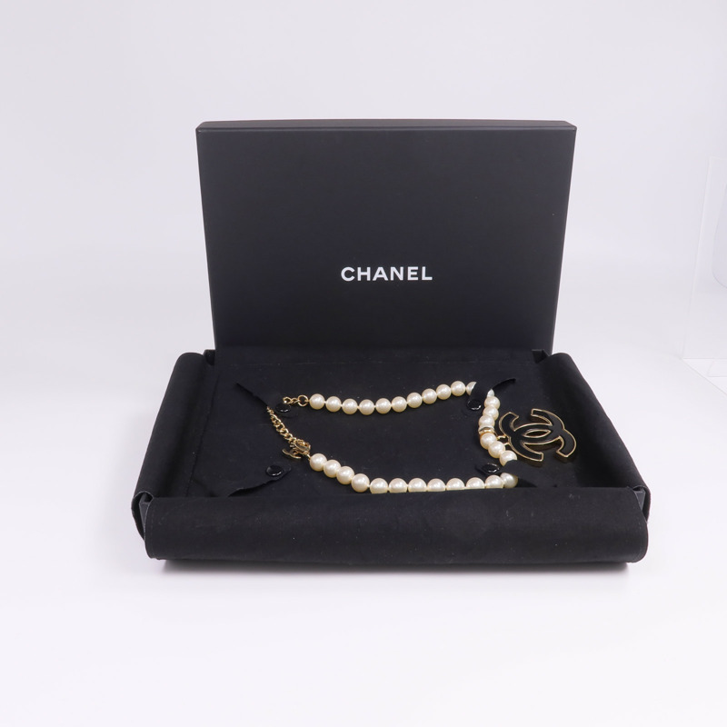 CHANEL 金屬Necklace金扣項鍊-7