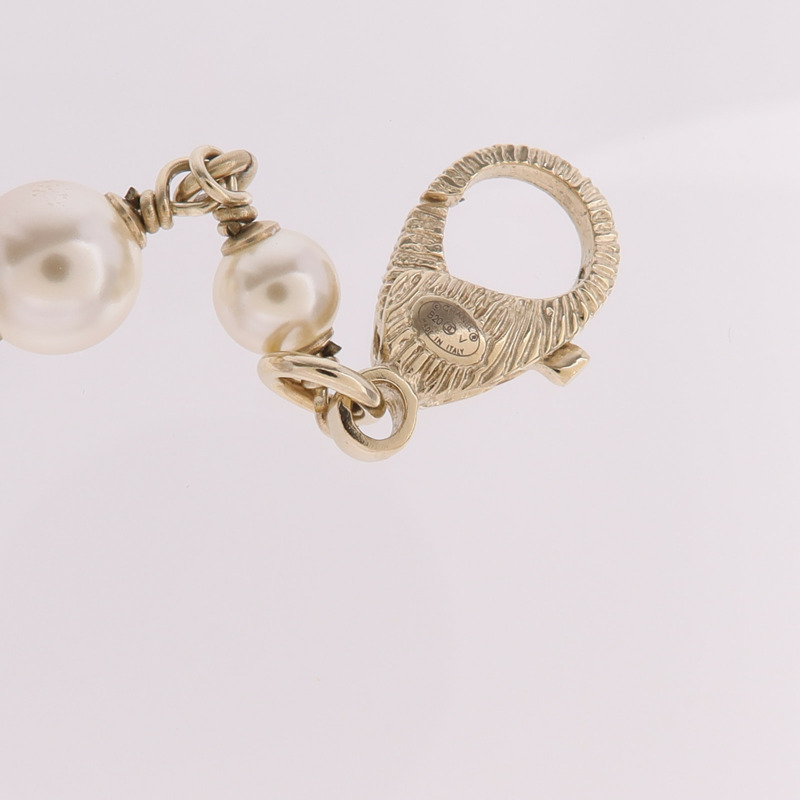 CHANEL 金屬/水晶Necklace金扣項鍊-6