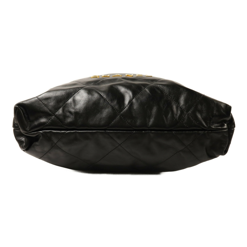 CHANEL 牛皮皮革22 Backpack金扣鏈帶背包-3