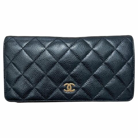 CHANEL 香奈兒 長夾 荔枝紋牛皮