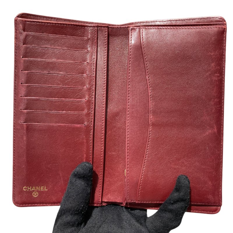 CHANEL 香奈兒 長夾 荔枝紋牛皮-10