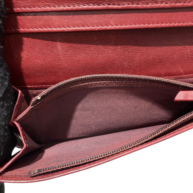 CHANEL 香奈兒 長夾 荔枝紋牛皮-12