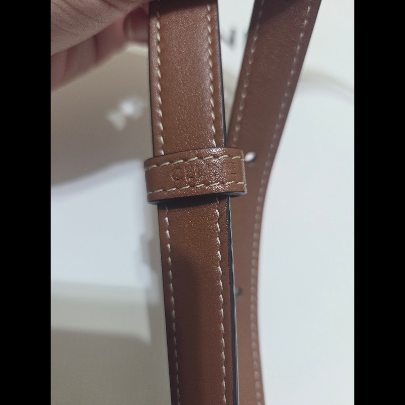 Celine cuir 光滑牛皮馬鞍包 焦糖色-24