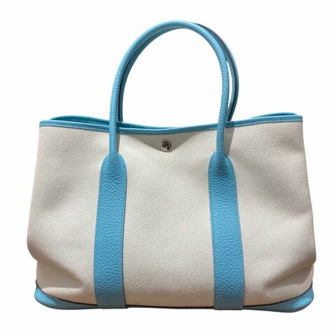 HERMES 愛馬仕 GARDEN PARTY36 帆布