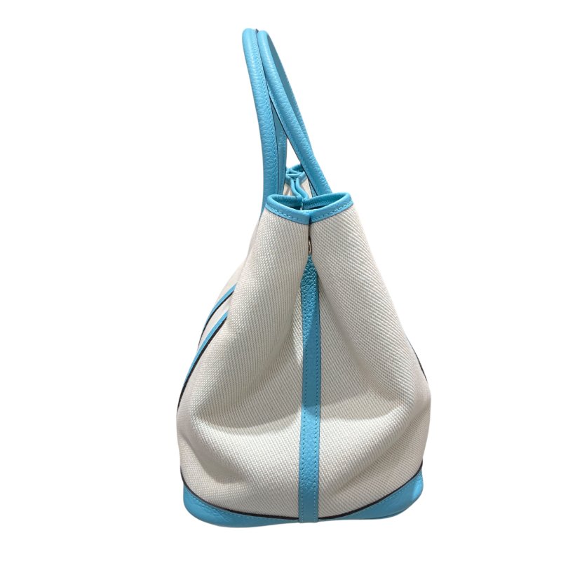 HERMES 愛馬仕 GARDEN PARTY36 帆布-2