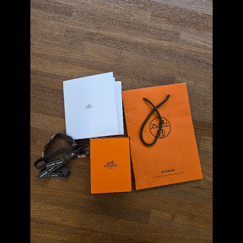 (全新品)愛馬仕銀牌Logo項鍊-4