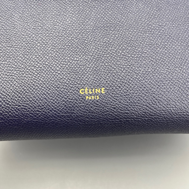 celine賽琳鯰魚包小號藏藍色/24*19*13cm/-6
