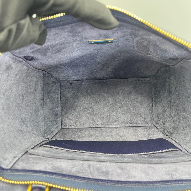 celine賽琳鯰魚包小號藏藍色/24*19*13cm/-8