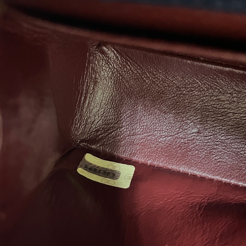 香奈兒 CHANEL 稀有海軍藍老香 中古包 迷你牛仔24K金鏈斜背包 丹寧帆布 翻蓋包-7