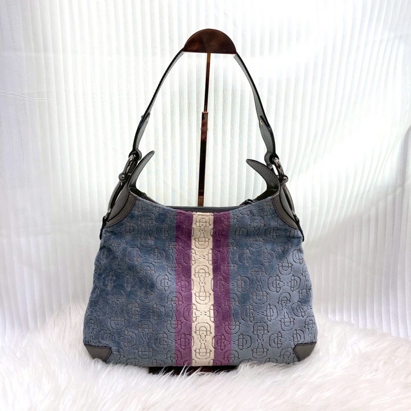 古馳hobo 腋下包Gucci馬銜釦絨布肩背包145826-2