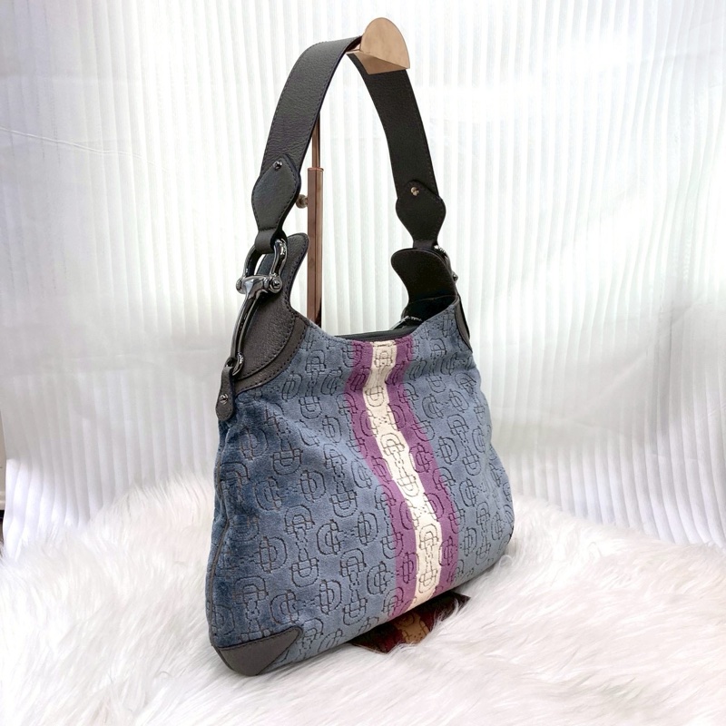 古馳hobo 腋下包Gucci馬銜釦絨布肩背包145826-4