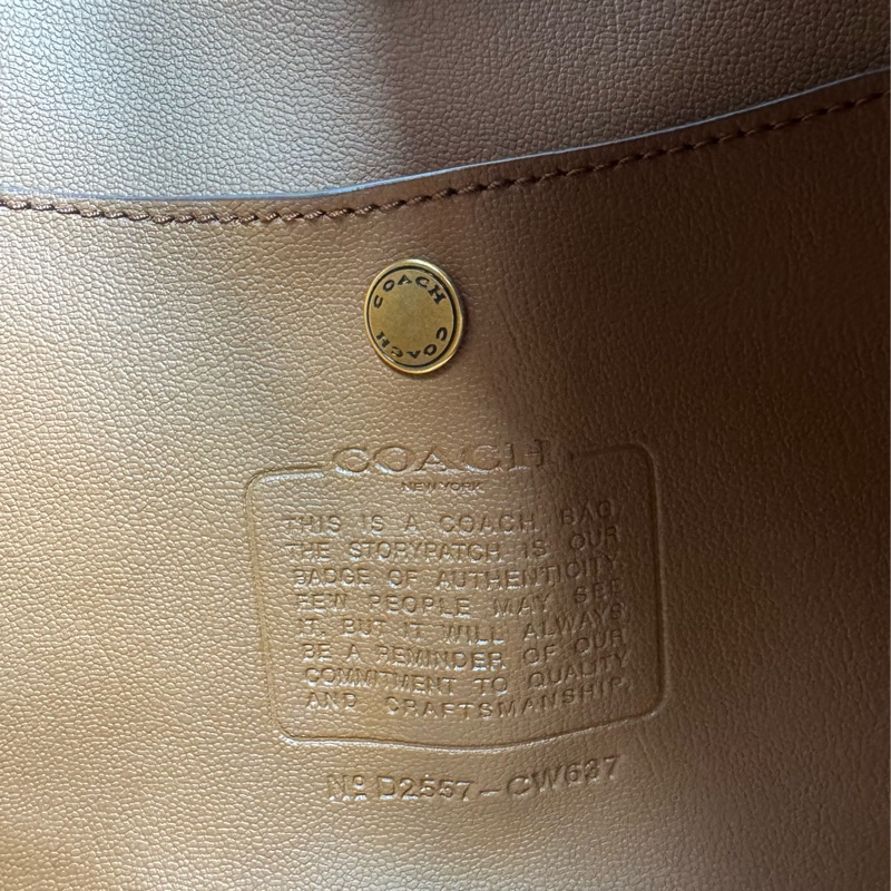 COACH Brooklyn 28 麂皮磁吸肩背包（咖啡色）-10