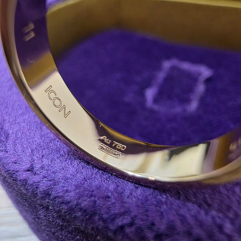 [高CP18k金戒指🥰] Gucci18黃K金 Icon thin戒指-6